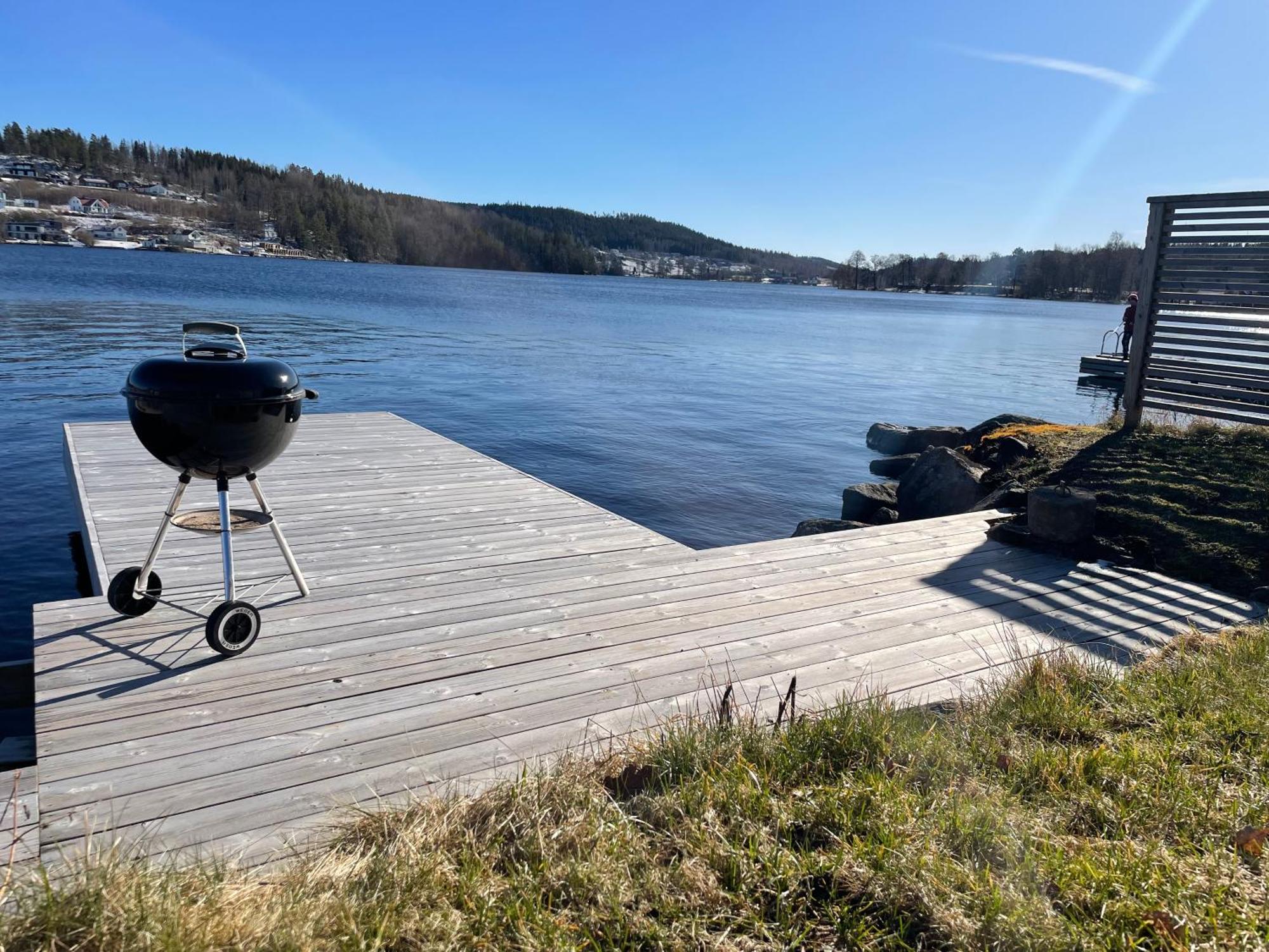 New House By The Lake Bunn & Private Bathing Jetty Gränna Exteriör bild